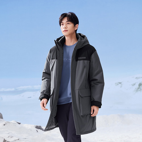 Skechers斯凯奇男连帽羽绒服外套