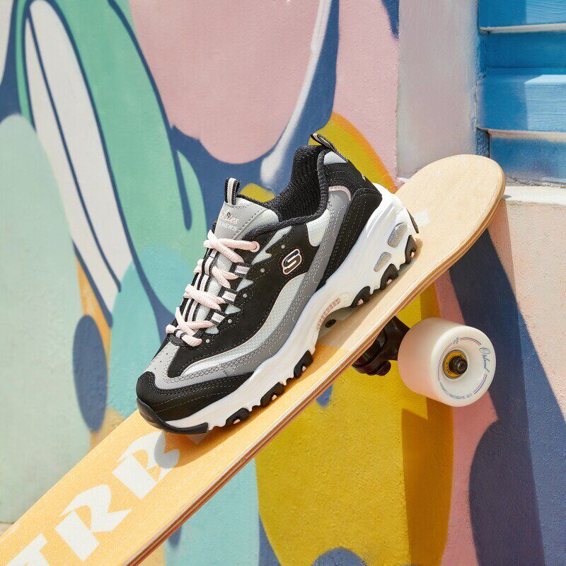 Skechers斯凯奇女鞋春夏款一脚蹬浅口单鞋轻盈减震低帮运动休闲鞋