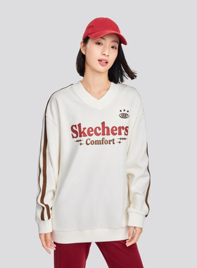 Skechers斯凯奇男女同款秋冬美式学院风套头运动休闲卫衣L424U047