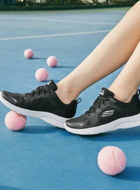 Skechers斯凯奇女子春新款轻质透气休闲舒适绑带运动健步鞋896182