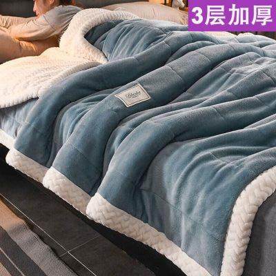 刻师傅毛毯被子加厚保暖珊瑚法兰绒冬季盖毯羊羔毛小沙发午睡休办