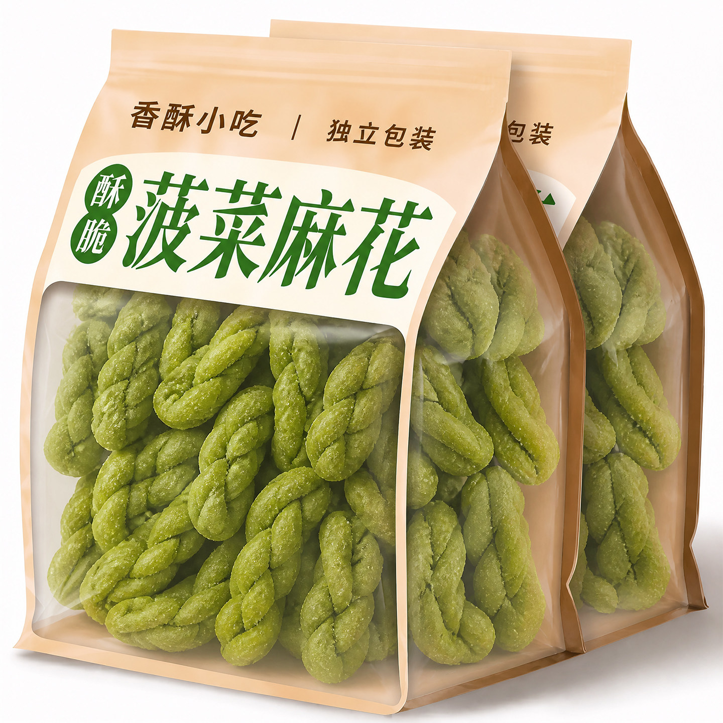 七点食分菠菜小麻花独立装整箱