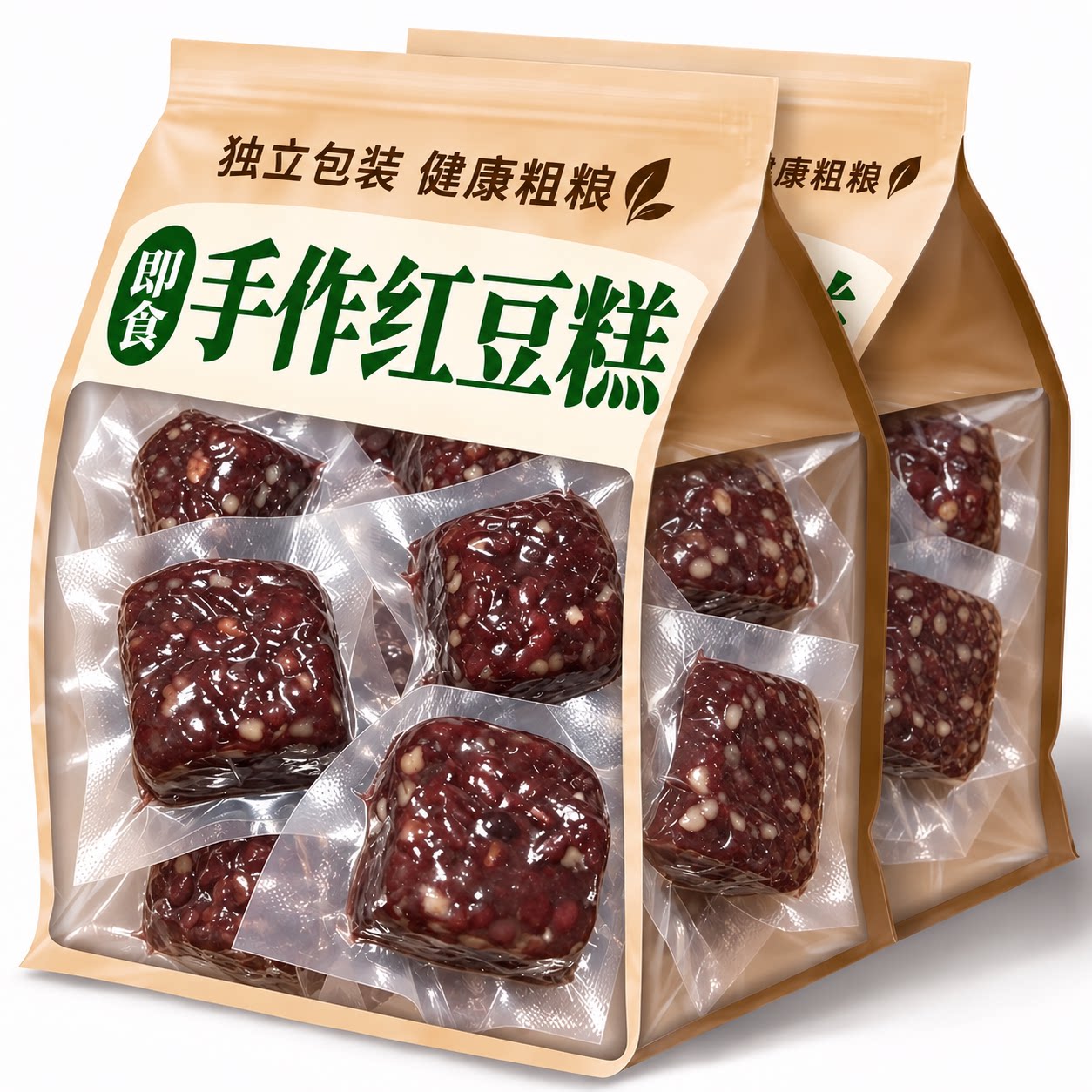 纯手作无糖精红豆糕冷热双吃