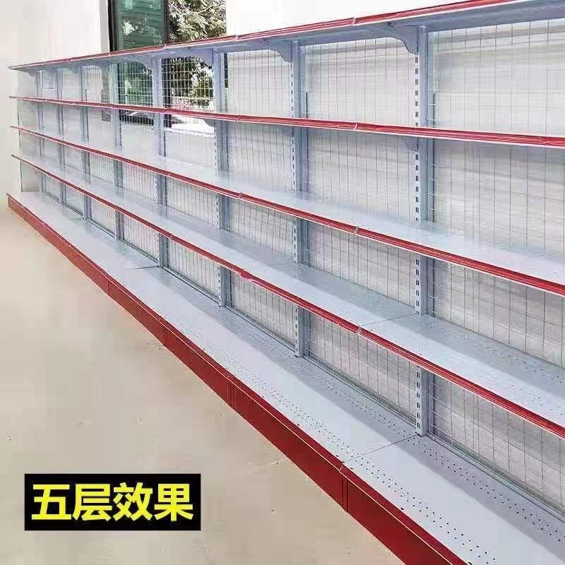 速发超市货架便利店零食商品文具单面双面百货商店渔具店单面货架