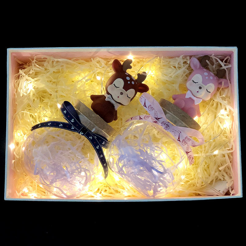 速发装星星的玻璃瓶少心夜光许愿瓶网红礼物送闺蜜生日男表白神器