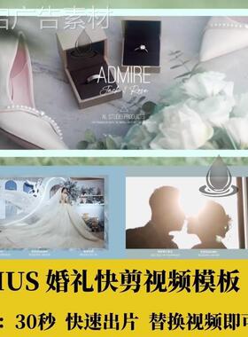 EDIUS婚礼快剪30秒视频模板字幕转场边框花絮预告MV效果插件素材