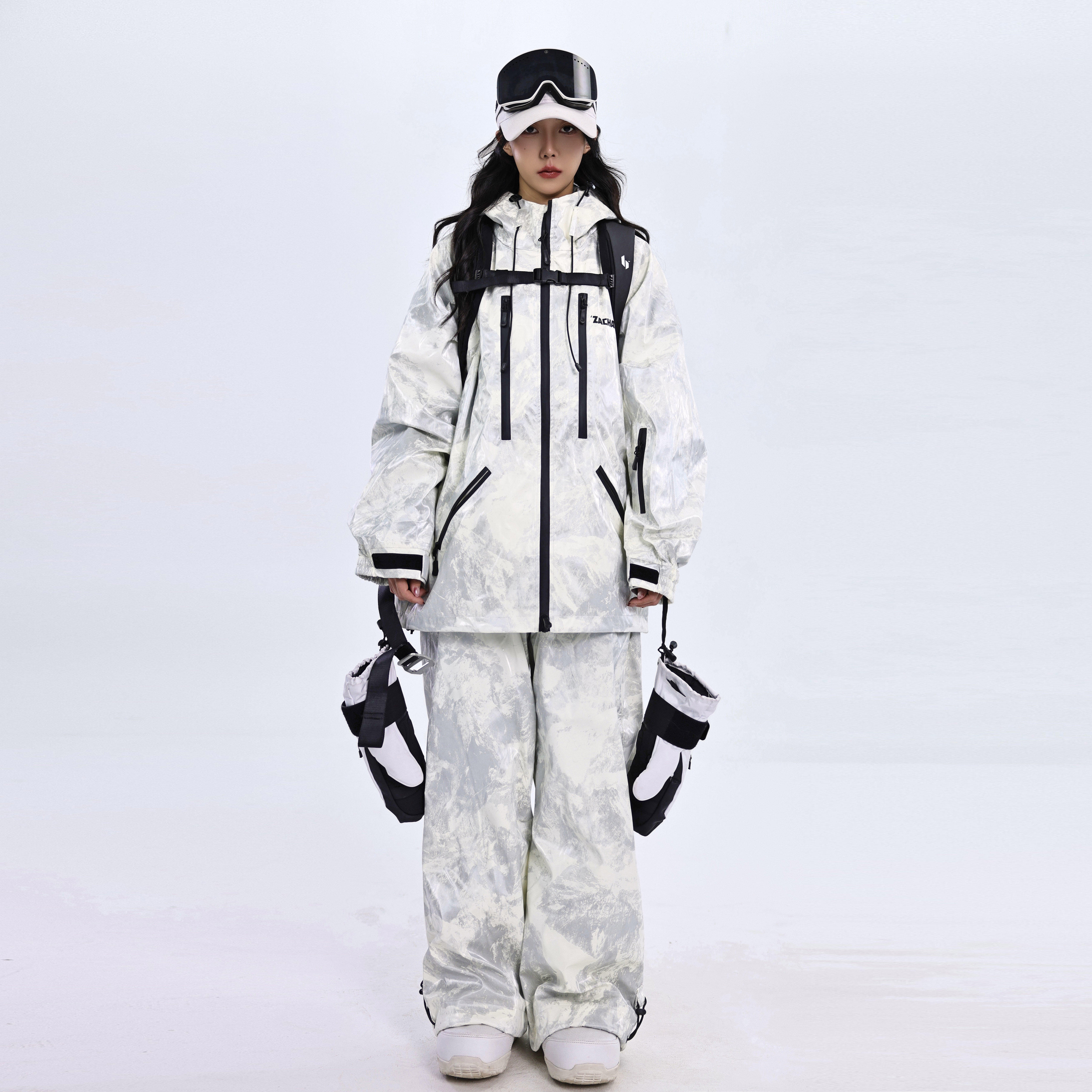 ZACHARIAH【白雪山】单板滑雪服套装女防水保暖透气耐磨滑雪衣男