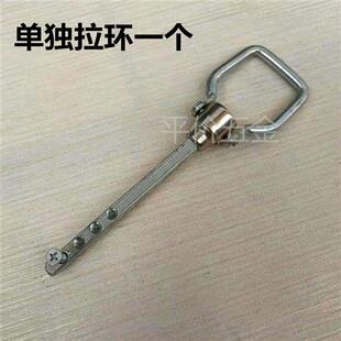 大门锁配件门锁把手旋钮拉环老式锁配件齿条锁配件圆钮门内拧手