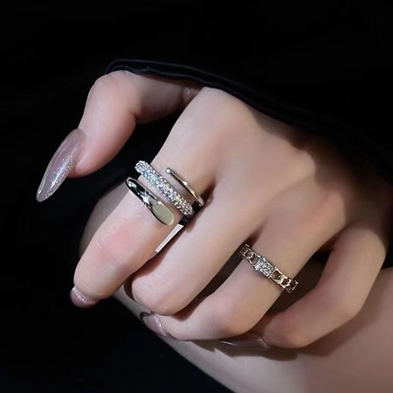 轻奢小众设计感两件套开口戒指女戒指/指环