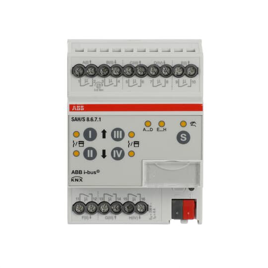 SAH/S16.10.7.1 混合型开关窗帘驱动器ABB I-BUS总线智能照明系统