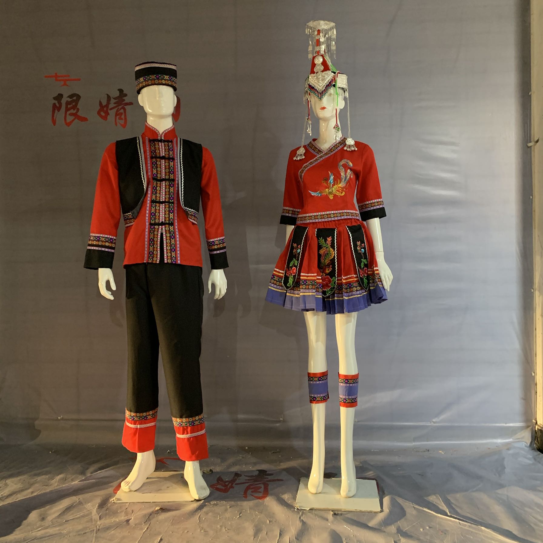 少数民族舞蹈夏季演出服包邮