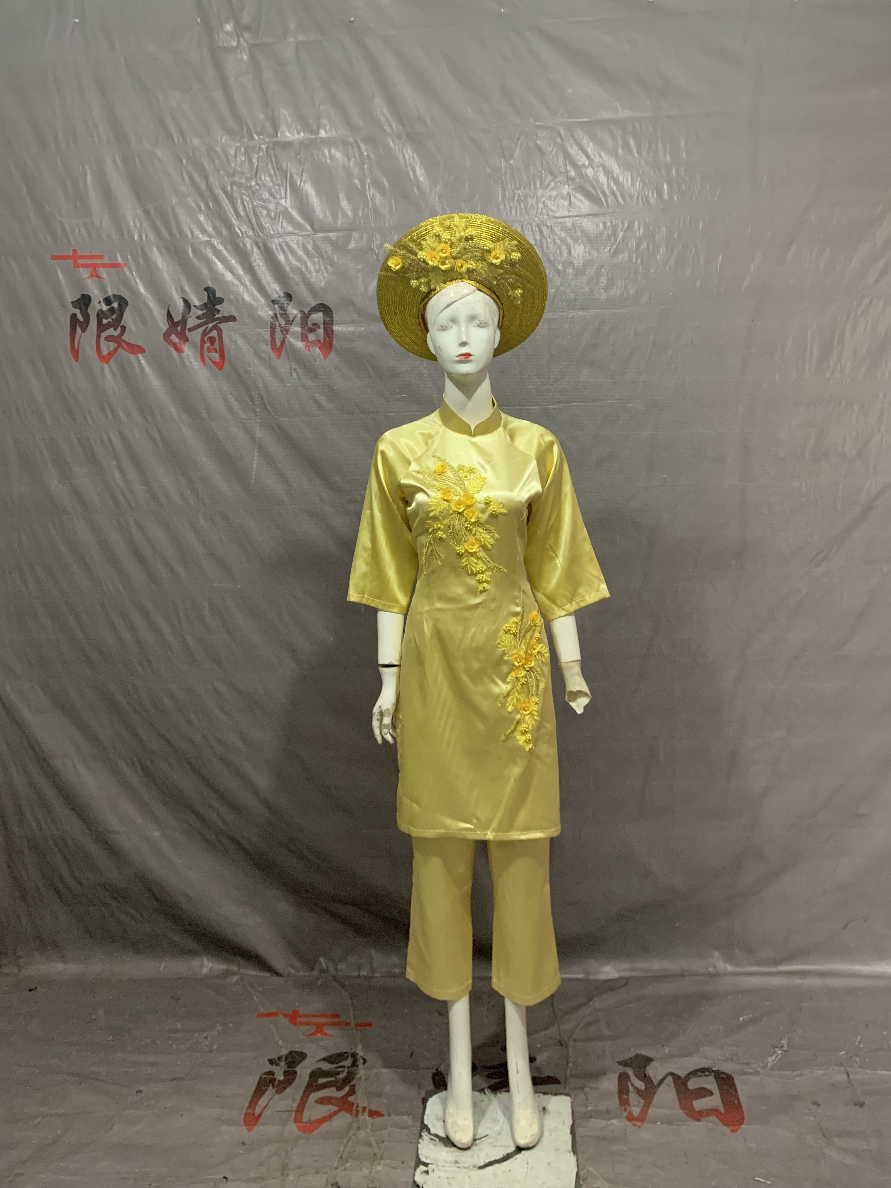 新款京族服装民族服装演出走秀服打卡风景海滩拍照服连衣裙限婧阳