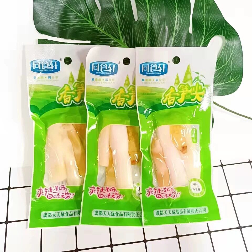 同食轩香笋尖泡椒脆笋竹笋山椒味小包装休闲零食笋制品批发