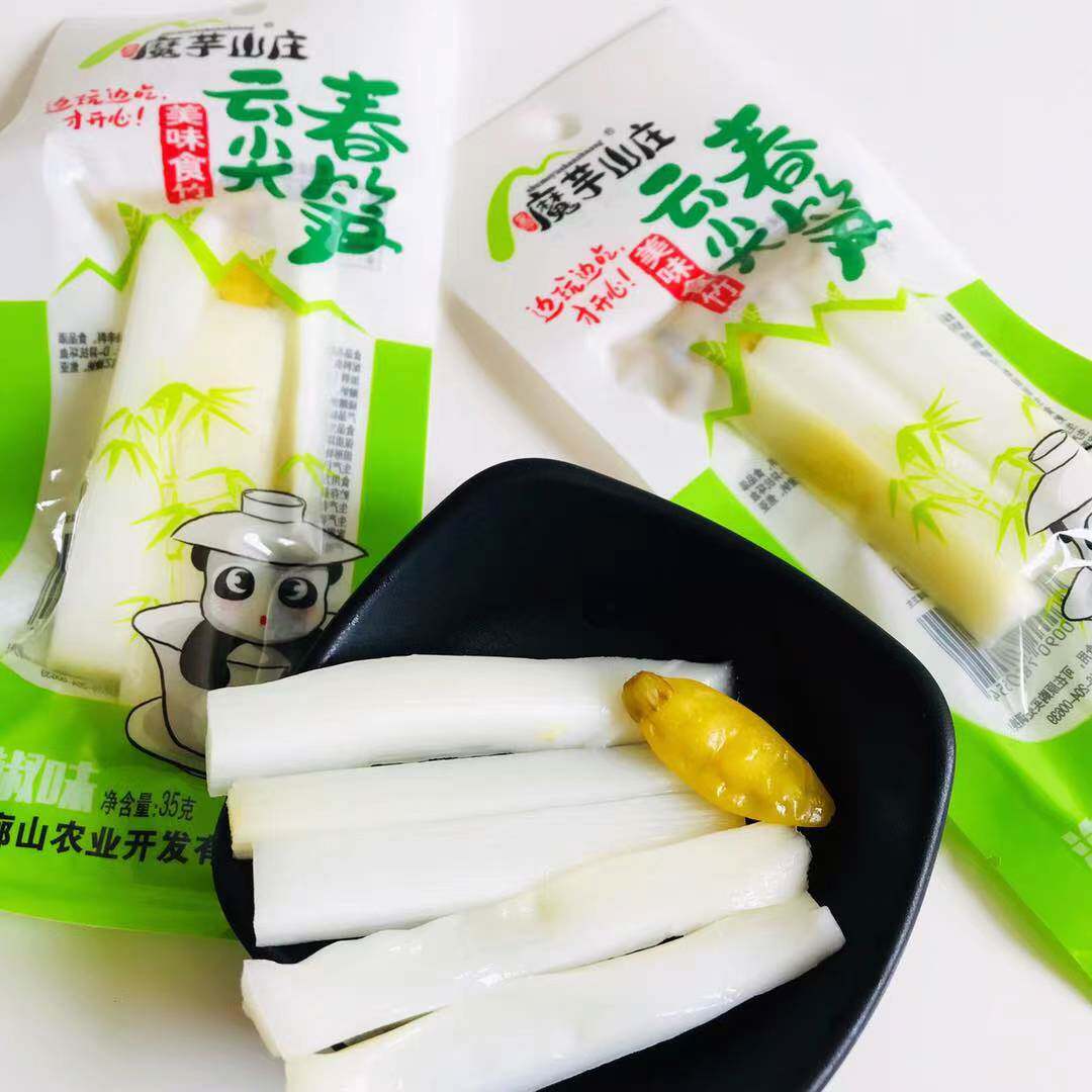 魔芋山庄泡椒云尖春笋椒脆笋开袋
