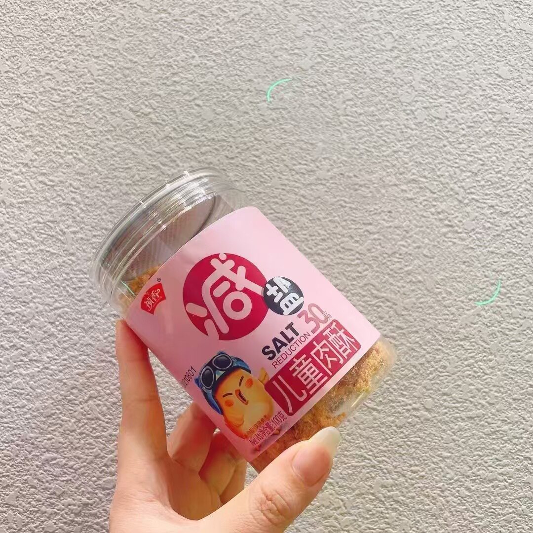 祯香减盐肉酥肉松100g/罐原味