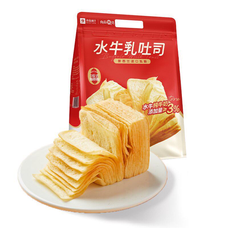 良品铺子水牛乳吐司400g面包早餐