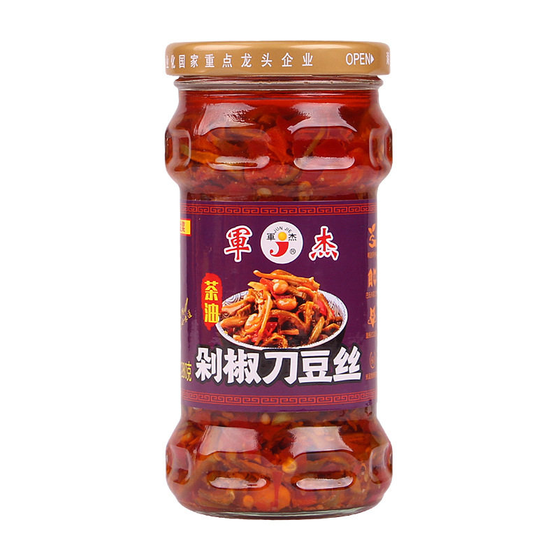 湖南军杰茶油剁椒刀豆丝280g