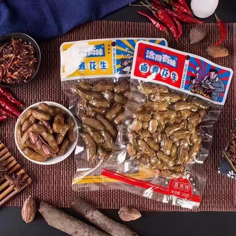 洽得有味水煮花生湖南特产麻辣