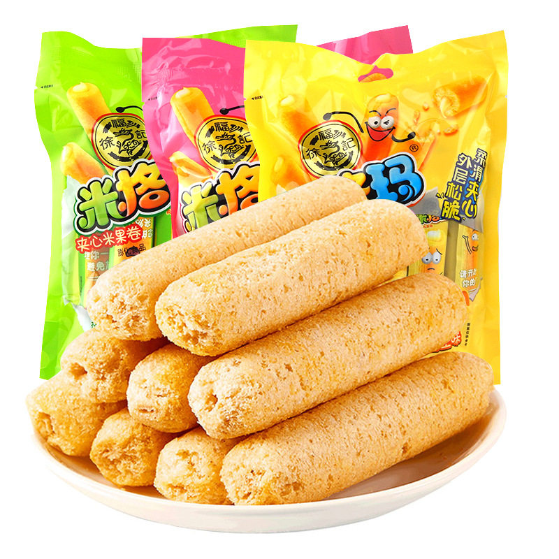 徐福记米格玛夹心米果卷非油炸