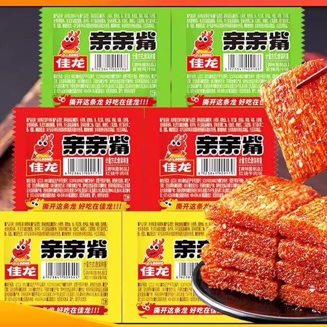 佳龙亲亲嘴辣条零食大礼包60包