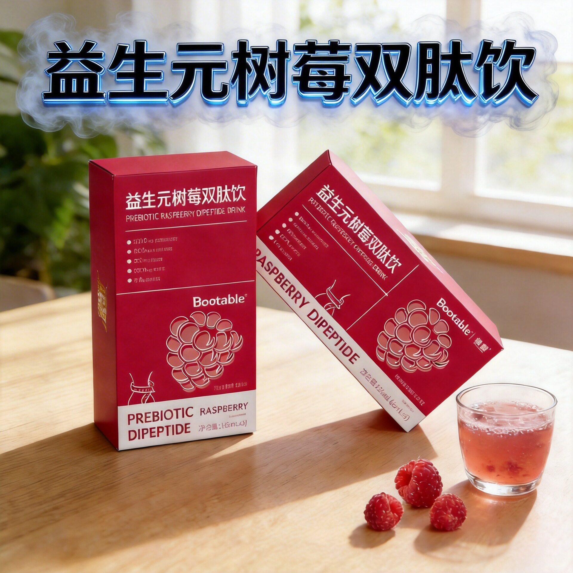 益生元树莓双肽饮果蔬膳食纤维