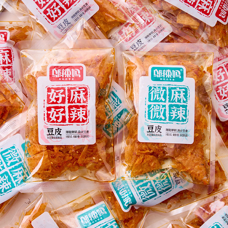 邬辣妈好麻辣微麻微辣豆皮豆卷