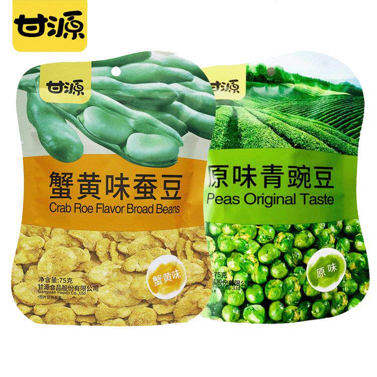 甘源75g瓜子仁蟹黄蚕豆原味