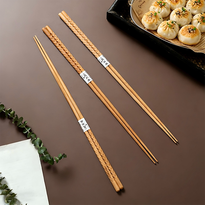 长筷子厨房油炸耐高温火锅专用加长防烫防滑木筷家用煮面捞面公筷