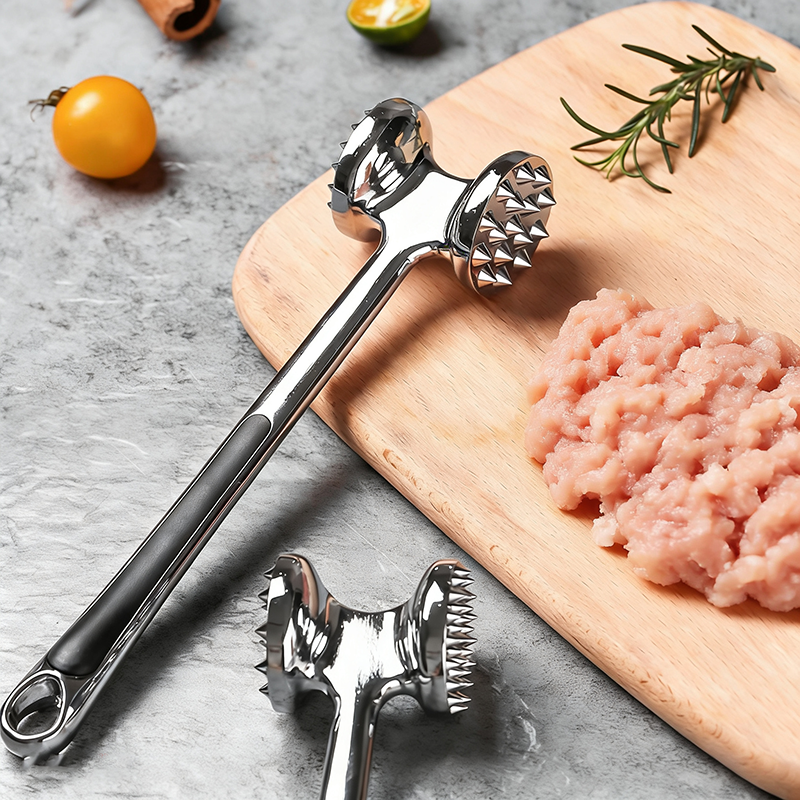不锈钢松肉锤牛排专用敲打锤家用嫩肉断筋器大排敲打神器一体成型