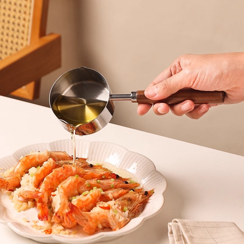 304不锈钢泼油锅迷你淋油热油锅