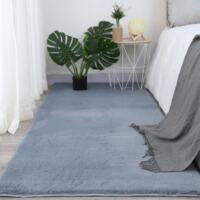 Modern and simple imitation rabbit fur bay window bed carpet, thickened plush living room carpet, and children's crawling bedroom carpet thumbnail 4