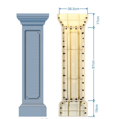 罗马栏杆模具阳台护栏花瓶柱水泥柱子扶手欧式别墅现浇围栏模型