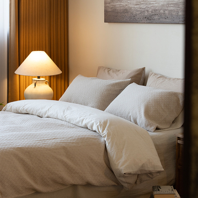 云朵四件套 Refresh芮夫 四季款全棉提花色织水洗亲肤2025新款