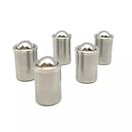 304轻载型PFSSN2/3/4/5/6/8/10压入式球头柱塞带台阶定位珠替米