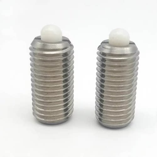 不锈钢尼龙头弹簧锁销GN616-M4-KN带闩头弹簧定位销（ZC204-5-1H)