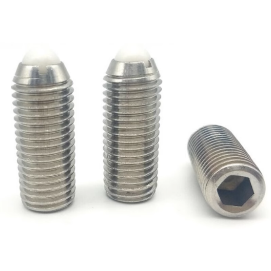 NSZL/NSXL3/4/5/6/8/10/12/16 树脂头球头柱塞 不锈钢波珠螺丝