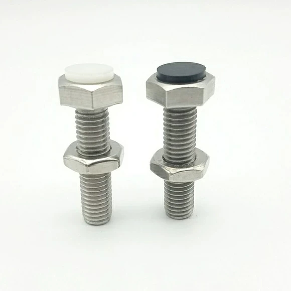 外六角止动限位螺栓SUST3-15 防撞头压块缓冲器胶头