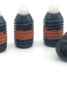 SPRM/SPRRS3/4/5/6/8/10/12/16尼龙销头短型弹簧柱塞尼龙定位锁销