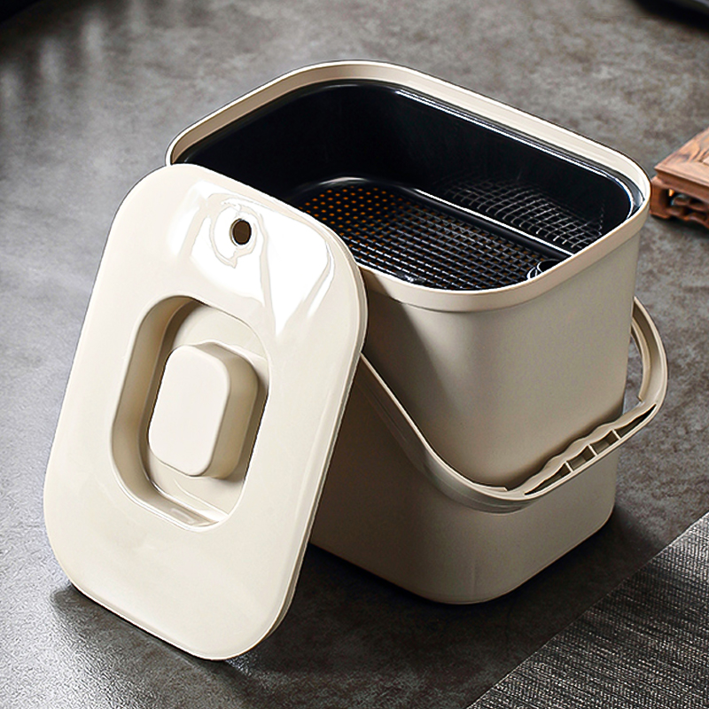 茶水桶茶台大容量废水桶功夫茶具配件茶渣茶叶分离过滤垃圾排水桶