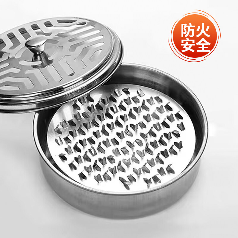 蚊香盒蚊香带盖加厚接灰盒檀香炉图片