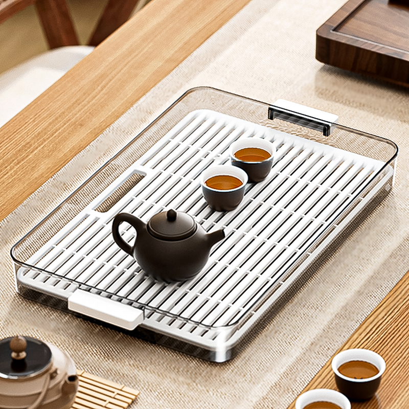 加厚加深带沥水托盘杯子放置盘