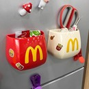 笔筒家用桌面收纳盒 麦当当冰箱磁吸收纳盒厨房置物架免打孔壁挂式