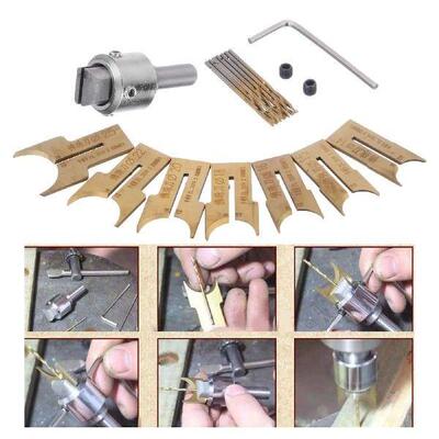 16 Pcs Wooden Bead Maker Beads Drill Bit Milling Cutter Set