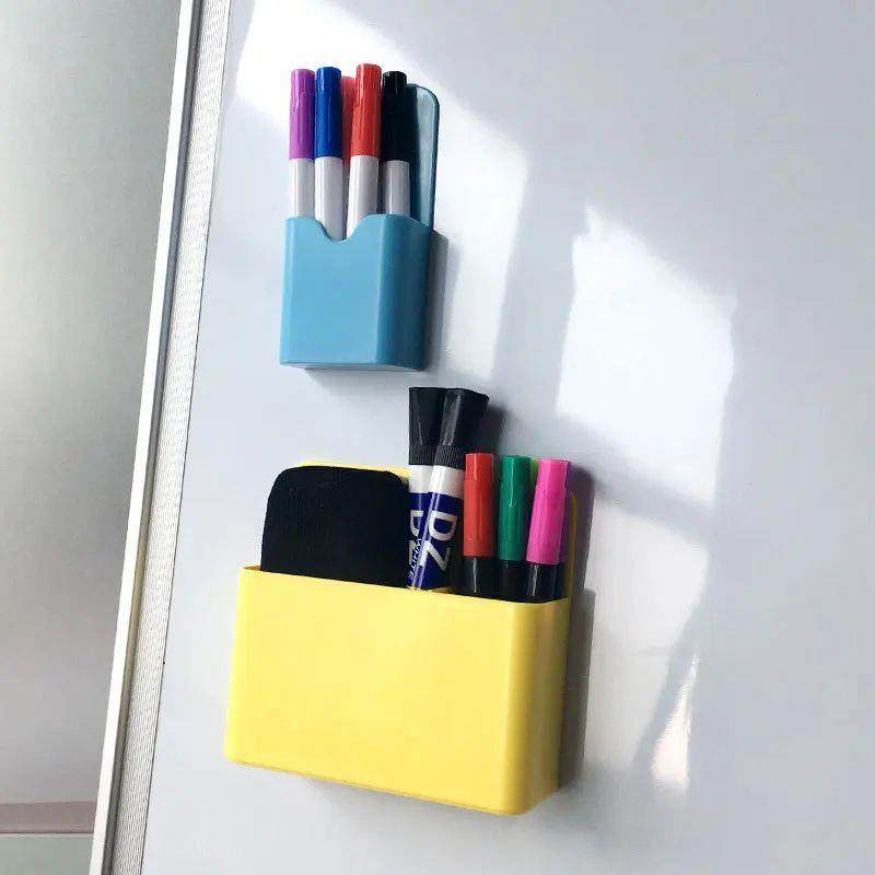 Plastic Magnetic Pen Holder Erase Marker Storage Box Pencil