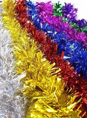 Colorful Christmas Foil Tinsel Ribbon Garland Xmas Tree Wrap