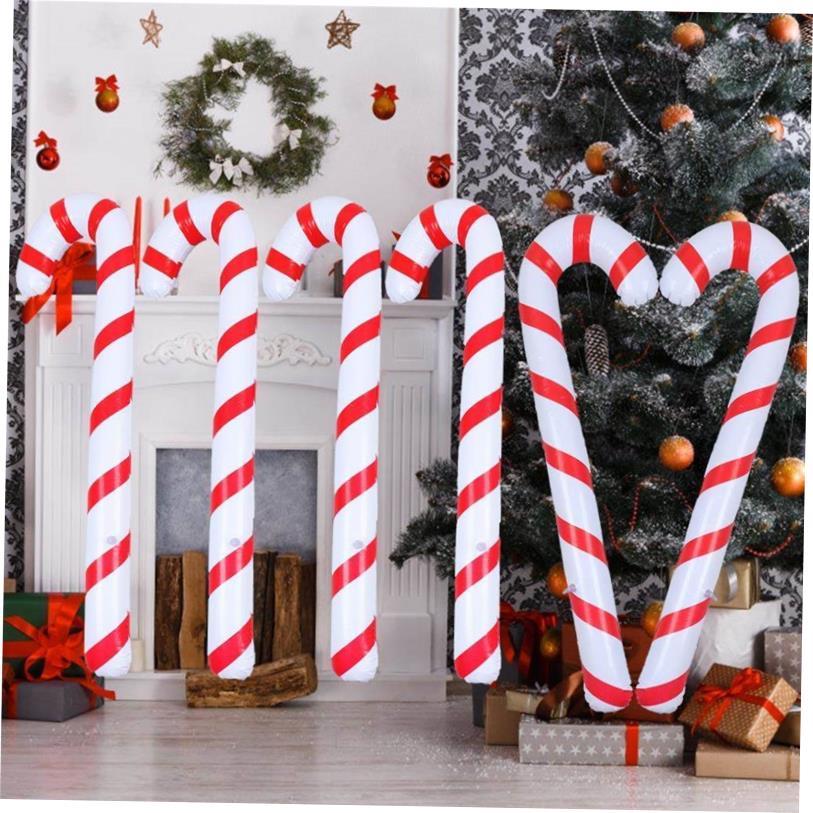 90cm Inflatable Christmas Candy Cane Stick Balloons Outdoor