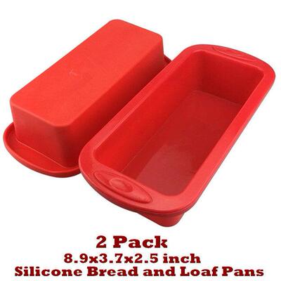 Silicone Bread Loaf Pans Baking Mold Meatloaf Cake Tray