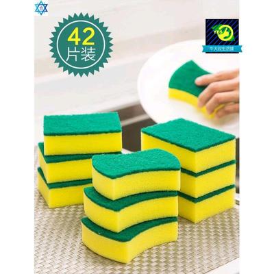 Washing dishes sponges cleaning brushes kitchen dishwashing