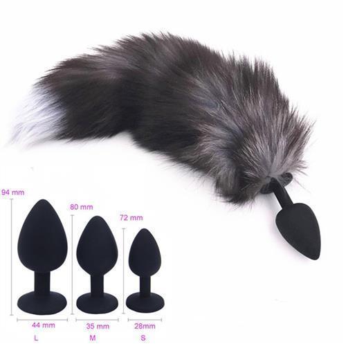 Silicone Anal Plug Sexy Tail Fox Tail Butt Plug Anal Sex Toy