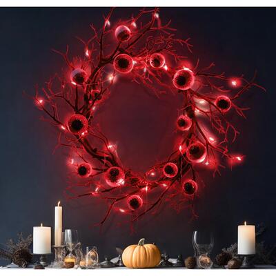 Halloween eyeball garland dead branch pendant party decorati
